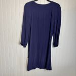 Diane Von Furstenberg Diane Von Furstenburg Navy 3/4 Sleeve Short Dress Front Ties Small H11 Photo 6