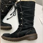 UGG  AUSTRALIA Surfcat 5158 Shearling Lined Black Leather Boots sz 8 Photo 2