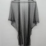 Unbranded Rhinestone Black Shawl Top Overlay Mesh Sheer Glamour OSFM Size undefined Photo 8