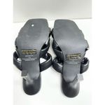 Abound  Sandals Womens Size 7.5 Black Square Toe Woven Stiletto Heels New Photo 6