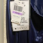 B Darlin NWT B Darling Satin Lace Back Mini Dress Junior Size 11-12 Navy Blue Photo 5