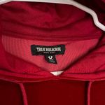 True Religion Velour Pull-Over Red Hoodie (Size Medium) Photo 2