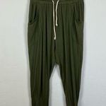 LNA  Green Drawstring Lounge Jogger Pants Photo 0
