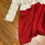 JM Collection  Womens Size XL Color Block Turtleneck Sweater Button‎ Sleeve NWT Photo 2