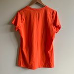 Nike SLIM FIT DRI-FIT Orange V-Neck T-Shirt TOP ATHLETIC Womens SIZE XL YOGA RUN Photo 3