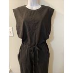 Pact small 100% Organic Cotton Black Relaxed Slub Muscle Tee Jumpsuit pockets Photo 1