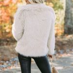 These Three Boutique Faux Fur Jacket Large Photo 2