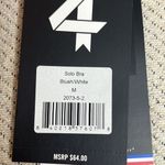 FourLaps Solo Sports Bra New With Tags Blush Coral One Shoulder Pink Size M Photo 2