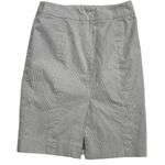 Calvin Klein  Pencil Skirt Blue White Micro Stripe Photo 3