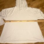 Bryn Walker  Cream Hooded Sweatshirt XL Made in USA 3/4 Dolman Sleeves Photo 9