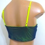 superdown Green & Yellow Moriah Contrast Mesh Crop Top Photo 4