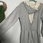 Free People NEW  Such A Flirt Romper Grey Athleisure Elevated Basic Open Back XS Photo 5