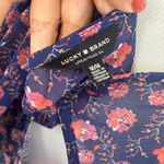 Lucky Brand  Dark Blue Floral Top Photo 4
