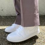 Nike New Air Jordan 1 Low Triple White Photo 0