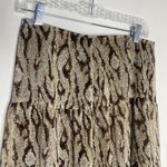 Apt. 9  Brown & Tan Pattern Flowy Midi Skirt Y2k Style Size 8 Photo 2