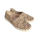Toms  Avalon Leopard Print Canvas Slip On Shoes Comfort Flats Womens Size 6.5‎ Photo 8