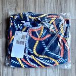Mango  Scarf Print Crepe Mini Dress MNG Scarf Pattern Navy Size 2 NWT Photo 10