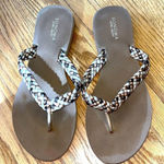 Sonoma  Tan Braided Thong Flip Flops- Size 8/8.5M Photo 0