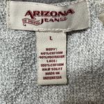 Arizona Jeans Sweatshirt Lace Open Back Long Sleeve Gray Size L Large Photo 3