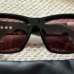 Quay Australia  No Apologies Angled Square Sunglasses NEW Black / Brown NIB Photo 0