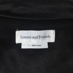 Lovers + Friends Yasmeen Black Satin Wrap Blazer Mini Dress Small Photo 5