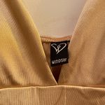 Windsor  Gold Satin stretch Dress Photo 1