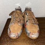 G.I.L.I Got it Love it Janna Snakeskin Print Lace Up Platform Sneaker Shoes Multiple Size 11 Photo 3