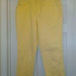 Christopher & Banks  yellow straight leg ankle pants Photo 0