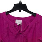 Andree by Unit Pink Babydoll Flutter Sleeve Ruffle Top Size 2X Gauze NWOT Photo 1