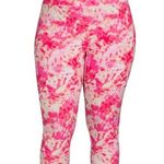 Terra & Sky  Womens Capri Leggings Size 3X 24W-26W High Rise Tie Dye Pink… Photo 2
