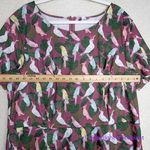 Unique Vintage Gwynnie Bee birds print fit and flare dress short sleeves, 3X Photo 9