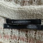 Anthropologie Tweed Sweater Tee Pink Soft Girl Short Sleeve Quiet Luxury Preppy Photo 2