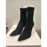 & Other Stories 8 Other Stories Stretch Leather Ankle Boots Black Suede Womens Size 38 US 7 Photo 5