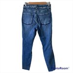 Good American Good Legs Frayed High Waist Ankle Skinny Jeans In Blue612 Photo 5