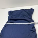 House of Harlow 1960 Midnight Strapless Ruched Bodycon Midi Dress‎ Medium *FLAW Blue Photo 10