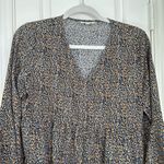 Andthewhy  leopard tiered bell sleeve blouse Photo 2