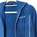 BCBGMAXAZRIA BCBG Y2K Blue Full Zip Athleisure Track Jacket Photo 2