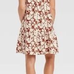 Universal Threads Universal Thread Women's Flutter Sleeveless Short Dress - Brown Floral Photo 1