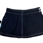 Y2K Swim Skirt Micro Mini Low Waist Black Size 8 Photo 2