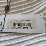 Katherine Barclay NWT  White Ribbed Long Sleeve Shirt Sz XS Photo 7