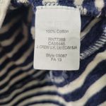 Madewell  Women's Navy and White Striped Cotton Top Size Small Photo 4