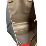 India Hicks Gray Pebble Leather Adjustable Length Strap Solitaire Tote Bag Photo 3