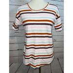 Madewell Whisper Cotton Tee Shirt Small Striped T-Shirt short sleeve Womens Photo 1
