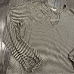 Lucky Brand Women's Long Sleeved Peasant Top V Neck Elastic @ Cuffs FLAW XL Photo 2