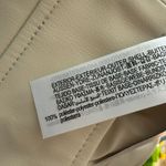 ZARA  Cream Ecru Cropped Faux Leather Biker Jacket Size XS Photo 5