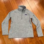 Patagonia women’s 1/4 Zip Better Sweater Heather gray Fleece Jacket SZ M Photo 0