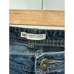 Lee  Mid Rise Dark Wash Blue Cotton Blend Denim Bootcut Jeans Women's Size 16 Photo 5