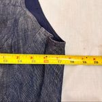 TAYLOR Womens Midi 100% Linen Fit And Flare Denim Dress Wedding Party Nautical Blue Size 12 Photo 5