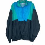 Reebok Vintage Color Block Half Zip Windbreaker Sz L Photo 0