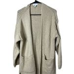 Topshop Womens Chunky Long Cardigan Sweater Tan Beige Oversized 0-2P Photo 1
